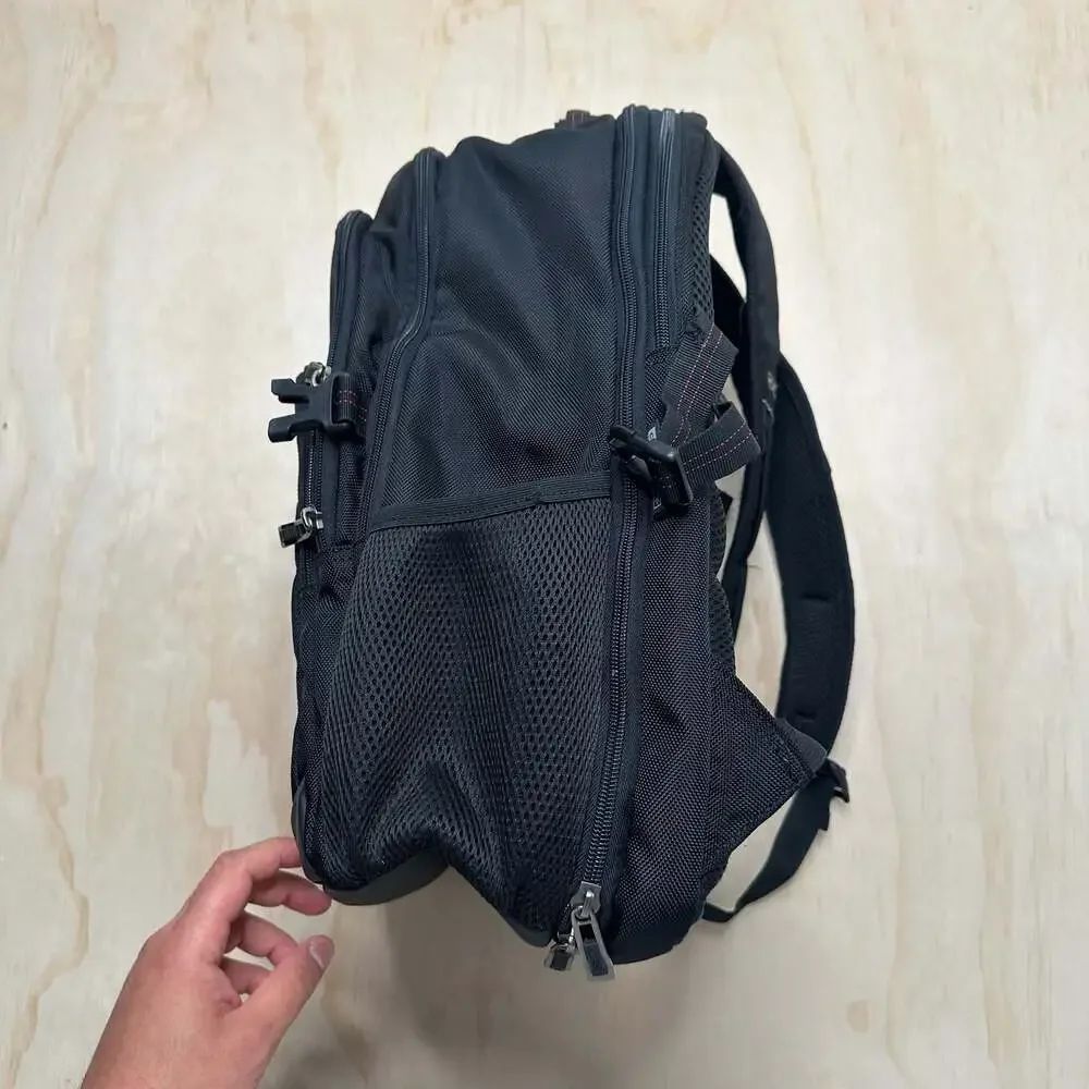 OGIO Technologio Black Laptop Backpack with Red Stitching